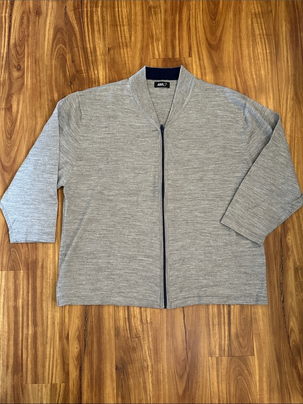 ANA Business Class Wool blend zip cardigan